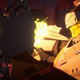 Jaeger blocking a kaiju attack